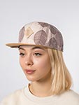 Бейсболка DJINNS арт. 6P SB Mod Leaf (светло-коричневый / бежевый)